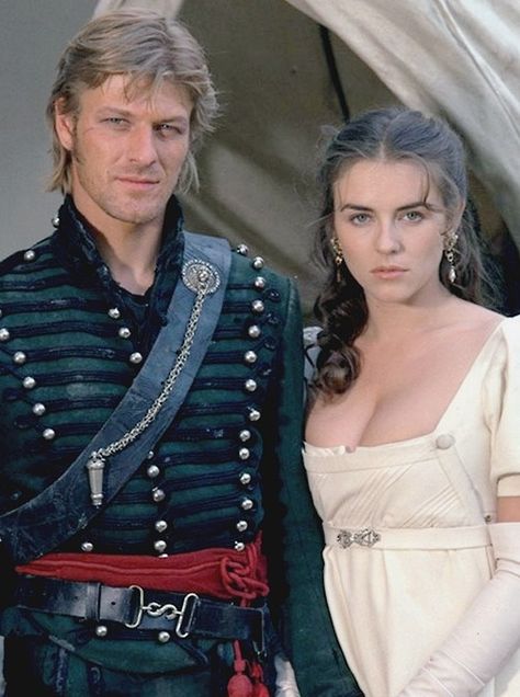 Sean Bean as Sharpe.   and Elizabeth Hurley British Movies, Sean Bean, British Tv Series, Historical Movies, Elizabeth Hurley, Historical Period, Costume Drama, British Tv, British Actors