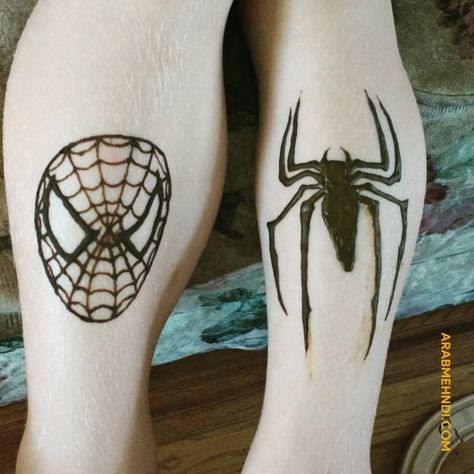 50 Spider Mehndi Design (Henna Design) - July 2019 Spiderman Henna Tattoo, Spider Mehndi Designs, Spiderman Mehandi Design, Spider Man Mehndi Design, Spider Man Mehendi, Spiderman Henna Design, Spider Henna Tattoo, Spiderman Mehendi, Spider Man Henna