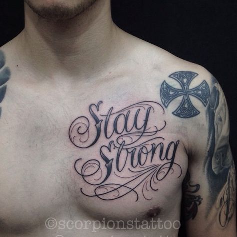 Tatoo Lettering, Stay Strong Tattoo, Wörter Tattoos, Strong Tattoos, Tattoo Fonts Alphabet, Tattoo Uk, Fonts Cursive, Tattoo Fonts Cursive, Word Tattoo