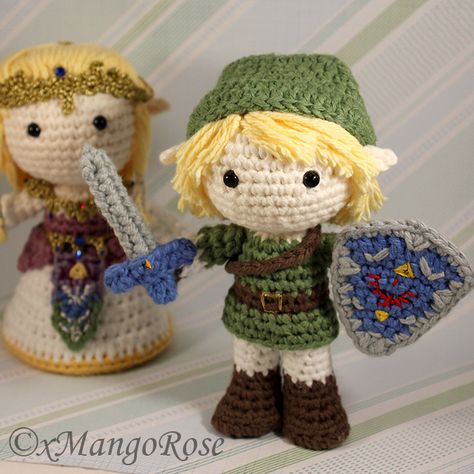 Zelda Pattern, Confection Au Crochet, Crochet Geek, The Legend Of Zelda, Amigurumi Free Pattern, Crochet For Kids, Crochet Gifts, Crochet Dolls, Amigurumi Doll