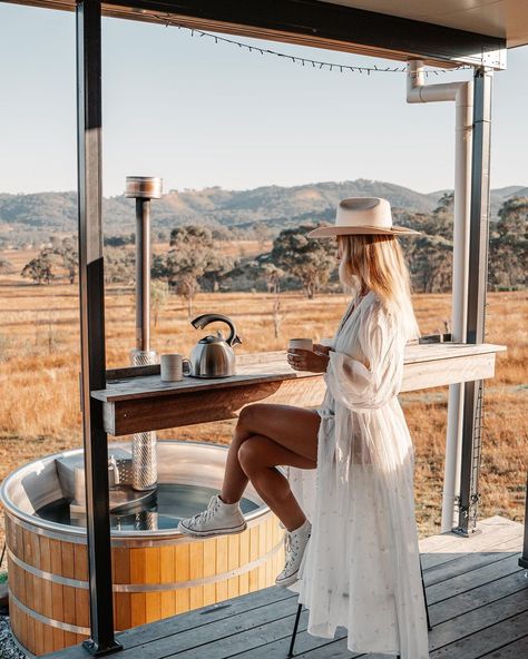 If you're looking for a unique and unforgettable experience in Mudgee, the wood-fired hot tub at Glenayr Farm is a must try!😍🌟 Seeing our Wood fired hot tub alongside Salty Luxe in this post made our day!♥️ #StokedStainless #SaltyLuxe #GlenayrFarm #Australia #LuxuryTravel Wood Fired Hot Tub, Luxury Travel, Hot Tub, Australia, Wood