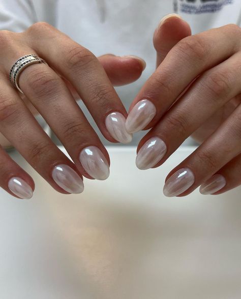 Zolas Nail Boutique | Beautiful And Trendy glazed donut nails 🤍 Swipe for more 📲📲📲📲 | Instagram Glaze Donut Nails, Donut Glaze Nails, Glazed Doughnut Nails, Wedding Dresses For Petite Women, Natural French Nails, Donat Glaze, Donut Media, Glazed Donut Nails, Donut Nails