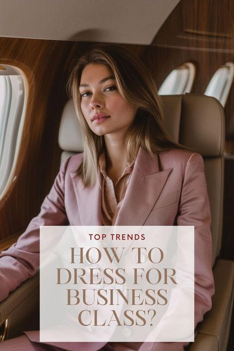 Ready to travel in style and comfort? Learn how to perfect your business class flight attire with our expert dressing tips. Discover the art of selecting wrinkle-resistant fabrics, layering for different temperatures, and accessorizing with sophistication Click now to uncover the secrets of dressing to impress during your business class flight. It's time to elevate your travel wardrobe! ✈️👔 #BusinessClassFlight #DressToImpress #TravelStyle Business Class Flight Outfit, Business Class Outfit, Flying Business, Business Class Travel, Italian Women Style, Flight Outfit, Class Outfits, Dressing Tips, Business Class Flight