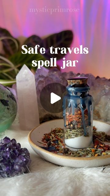 Travel Protection Spell Jar, Travel Spell Jar, Safe Travels Spell Jar, Safe Travels Spell, Protective Herbs, Spiritual Bath, Homemade Oil, Spell Jar, Safe Travels