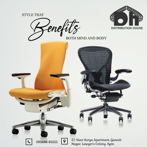 Office Chair Creative Ads, Furniture Branding, Chair Poster, Posters Layout, Full Mehndi, Graphic Design Posters Layout, Minimalist Chair, Furniture Website, Photoshop Design Ideas