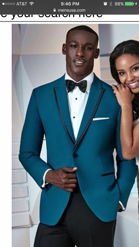 Teal tux option Turquoise Tuxedo Wedding, Turquoise Tuxedo, Tuxedo Wedding, Future Wedding, Fashion Designer, Big Day, Suit Jacket, Wedding Ideas, Wedding Day