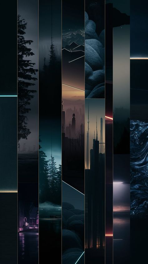 Immerse your Android device in a moody, mysterious ambiance with our 'Mystic Shadows' wallpaper. This design blends deep shadows and subtle highlights to evoke a captivating sense of depth and intrigue. Featuring elements like misty forests, silhouetted cityscapes, and abstract patterns in dark, rich hues of midnight blue, deep purples, and black, it creates a sophisticated and elegant aesthetic. Small accents of neon lights and stars subtly break the darkness, enhancing the enigmatic atmosphere. This smooth-textured wallpaper is perfect for a stylish, soothing look. Download now and transform your screen into a piece of art! Midnight Wallpaper Aesthetic, Shadows Wallpaper, Iphone Wallpaper Earth, Branding Guide, Wallpaper Earth, Subtle Highlights, Phone Screen Wallpaper, Free Phone Wallpaper, Landscape Photography Nature