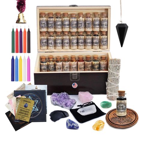 Witchcraft Kit, Witch Starter Kit, Witch Symbols, Witchcraft Herbs, Witch Altar, Witch Supplies, Traditional Witchcraft, Witches Altar, Candle Magick