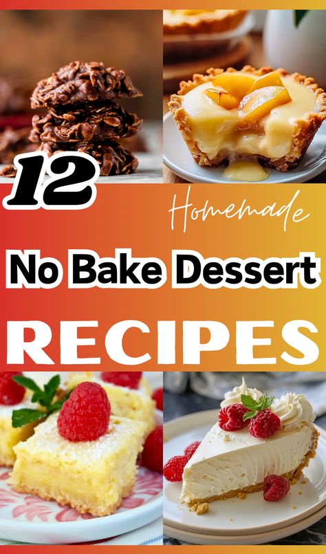 No bake dessert recipes are great because you can whip them up quickly without needing to use the oven. They include a variety of treats, from creamy cheesecakes to rich chocolate truffles. No Bake Dessert Recipes, Bake Dessert, Baked Dessert Recipes, Creamy Cheesecake, Best Dessert, Best Dessert Recipes, Chocolate Truffles, No Bake Cookies, No Bake Desserts