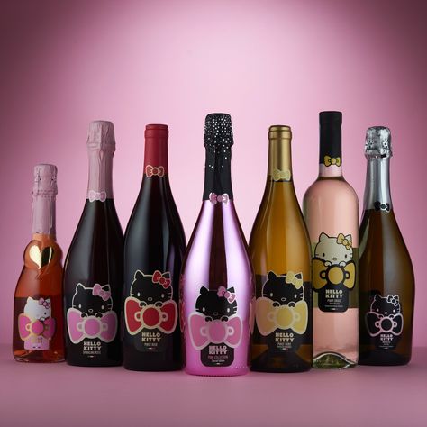 Hello Kitty on Twitter: "Hello, 21+ fans! Cheers to the holidays and celebrate with the 2018 Hello Kitty wine collection🥂✨  Use promo code: Holiday10 to receive 10% off! The wines are available online at https://t.co/2vYe2QYdg6 and can be shipped to 45 states across the US. Please enjoy responsibly!… https://t.co/kqoFuxbLdh" Hello Kitty Wine Bottle, Hello Kitty Wine, Alcohol Bottle Decorations, Kitty Cafe, Beach Icon, Kitty Drawing, Hello Kitty Backgrounds, Hello Kitty Drawing, Alcohol Bottles