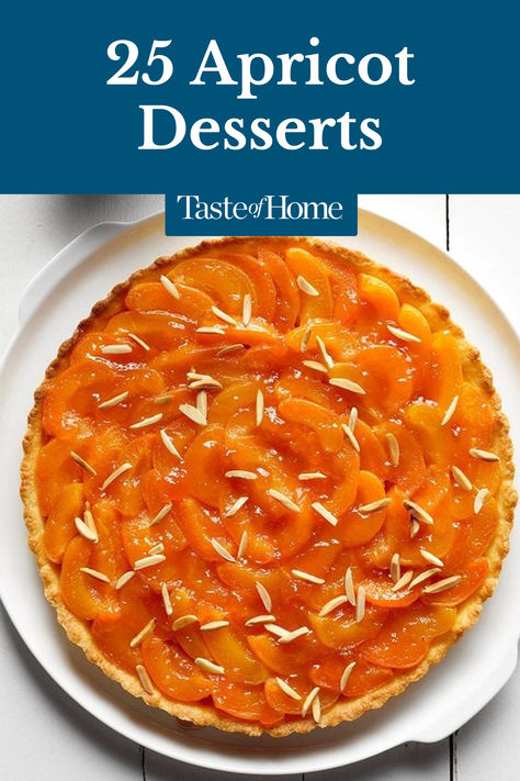 Apricots—darling little stone fruits with fuzzy skin—make for delicious desserts. Here’s a sweet sampling perfect for spring. Apricot Nectar Recipes, Apricot Recipes Fresh, Canned Apricot Recipes, Apricot Dessert Recipes, Apricot Desserts, Dried Apricot Recipes, Dessert Recipes For Summer, Apricot Dessert, Apricot Tart