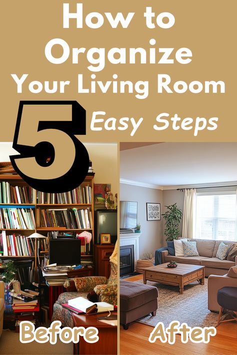 Tired of a messy living room that never stays clean? Learn simple and effective ways to organize your space, maximize storage, and keep clutter under control. These easy steps helped me transform my chaotic living room into a relaxing, functional space. Try these game-changing organization tips and see the difference for yourself!

#LivingRoomOrganization