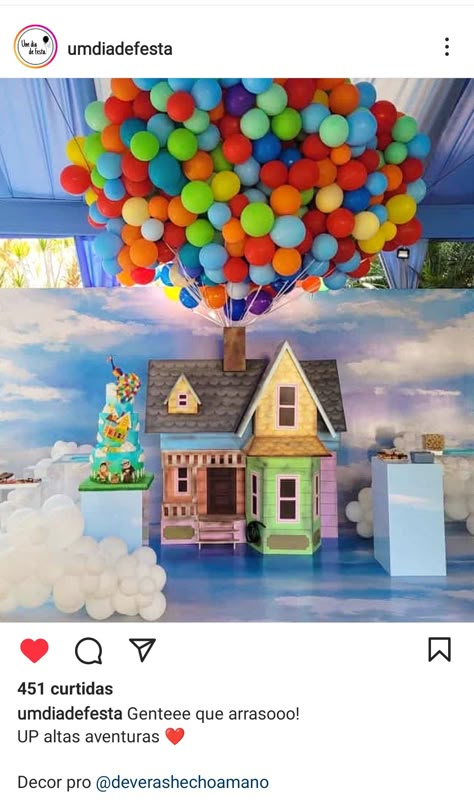 Up 1st Birthday Theme, Up Movie Decorations, Up Baby Shower Theme, Up Themed Baby Shower Ideas, Up Baby Shower Theme Disney, Up Birthday Theme, Up Birthday Party Theme Disney, Casa Up, Adventure Baby Shower Theme