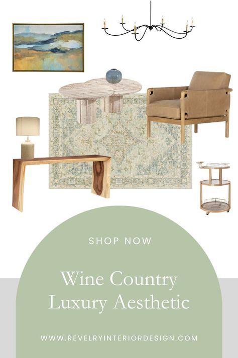 wine country aesthetic Winery Mood Board, Wine Country Home Decor, Wine Country House, Modern Wine Country Home, California Wine Country Aesthetic, California Design Interior, Aesthetic Interior Design, Country Interior Design, California Wine