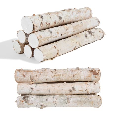 PRICES MAY VARY. Natural White Birch Logs: Crafted from natural birch wood, The logs/branches are real pieces of wood,robust and with a beautiful, natural wood texture ,not fake logs or faux logs or trick of the eyes. 6 Pack Fireplace Decor Logs: Our brich Log came in a box of 6 and divided so that they don't scratch each other or get damaged in transit.High quality to better caters to various styling needs for different occasions. Natural Birch Logs: Each Brich Log diameter ranging from :1.4"-2 Faux Logs In Fireplace, Fake Logs For Fireplace, Decorating With Birch Branches, Diy Birch Tree Decor, Fake Fireplace Decor, Large Pinecones Ideas, Bedroom Fireplace Decor, Inside Fireplace, Birch Wood Decor