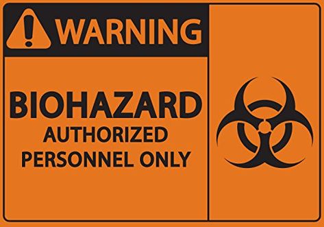 ZING 1920S Eco Safety Label, Warning Biohazard Authorized Personnel Only, Recycled Polystyrene Self Adhesive,5" H x 7" W, Black on Orange (Pack of 2) Check more at https://akhbardigital.com/zing-1920s-eco-safety-label-warning-biohazard-authorized-personnel-only-recycled-polystyrene-self-adhesive5-h-x-7-w-black-on-orange-pack-of-2/51fj2shpvnl-jpg/ Biohazard Sign, Recycling, Orange, Black