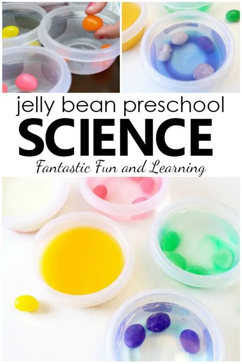 Jelly Bean Science Experiment - Fantastic Fun & Learning Letter J Activity, Bean Science Experiment, Jelly Bean Science Experiment, Letter J Activities, Chemistry Experiments For Kids, Easter Science, Pre-k Science, Middle School Science Experiments, Science Experiments For Preschoolers