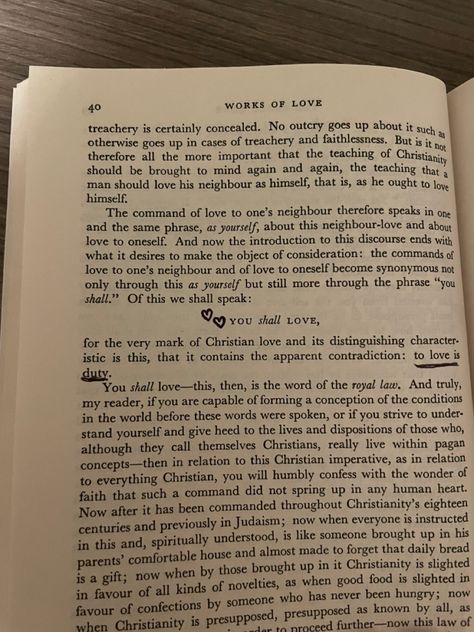 Page 40 “Works of Love” by Søren Kierkegaard Kierkegaard Quotes, Burning Passion, Soren Kierkegaard, Self Actualization, Christian Quote, Fav Quotes, Write It Down, Hopeless Romantic, Love Words