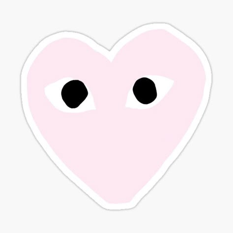 Pink Gifts & Merchandise | Redbubble Commes Des Garcons Wallpaper Pink, Cdg Sticker, Pink Cdg Heart, Pink Cdg Wallpaper, Heart Stickers Aesthetic, Cute Heart Stickers, Cdg Heart Wallpaper, Pink Heart Sticker, Cdg Heart