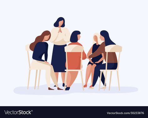 Cartoon Female, Boys Town, Sitting Together, Illustration Woman, Womens Group, Circle Drawing, People Sitting, White People, People Talk