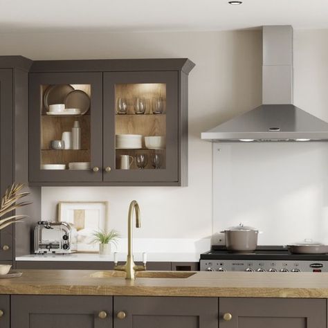 Howdens on Instagram: "Welcoming Truffle to the Howdens family! 🤎 Our solid timber kitchens are now available in 24 colours. Kitchen featured: Chilcomb Truffle" Howdens Kitchens, Timber Kitchen, Kitchen Color, Kitchen Cabinet Colors, Kitchen Colors, Truffles, Kitchen Cabinets