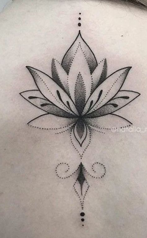 Mandala Tattoos For Women, Lotusblume Tattoo, Small Lotus Tattoo, Lotus Mandala Tattoo, Butterfly With Flowers Tattoo, Lotus Flower Tattoo Design, Hippie Tattoo, Lotus Tattoo Design, Crown Tattoo Design