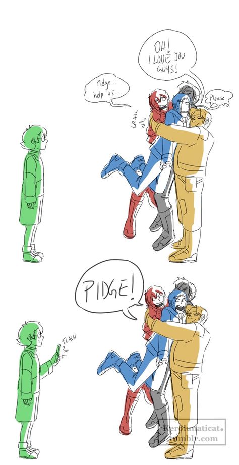 Pidge the lil green gremlin Klance Comics, Voltron Funny, Voltron Comics, Form Voltron, Voltron Ships, Voltron Fanart, Voltron Klance, Voltron Legendary Defender, Space Cat