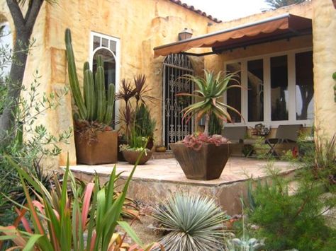 Nice Patio With Southwest Look  Patio  Landscaping Network  Calimesa, CA Southwest Landscaping, Small Yard Landscaping, Outdoor Remodel, Cottage Garden Design, Brick Patios, Patio Landscaping, Small Yard, Paver Patio, Small Patio