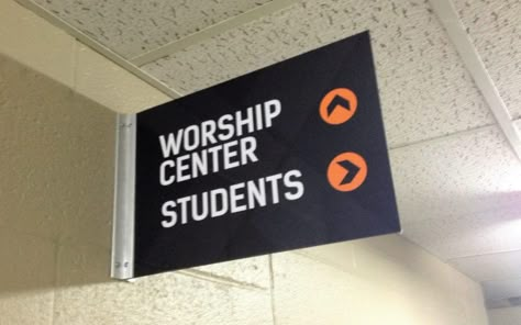 Directional and Wayfinding Signs in Florence, KY for Florence Baptist Church Church Lobby Ideas, Deck String Lights, Church Lobby Design, Childrens Ministry Decor, Church Welcome Center, Church Signage, Kids Church Decor, Church Foyer, Church Lobby