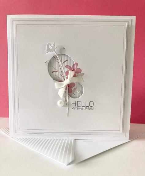 Shayne Eddie, Scrappy Cards, Card Making Templates, Birthday Cards For Women, Hello Cards, Thanks Card, Elegant Cards, Friendship Cards, Square Card