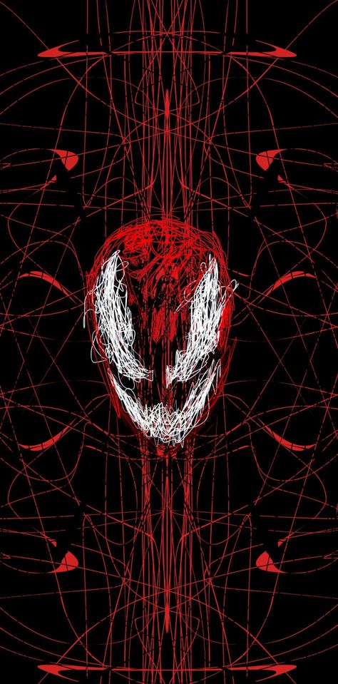 Venom wallpaper carnage red black illustration digital art image Venom Carnage Wallpaper, Carnage Aesthetic, Carnage Wallpaper, Carnage Art, Spider Carnage, Fancy Wallpaper, Carnage Symbiote, Venom Wallpaper, Venom Carnage