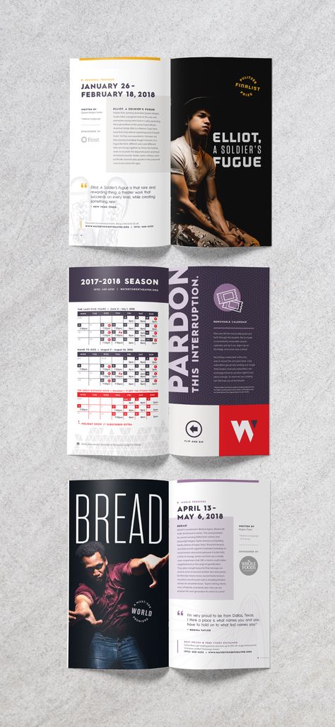 Watertower Theatre | Theatre Identity & Print Design Booklet Layout, Seasons Photography, My Goal In Life, Designer Living, Logo Redesign, Print Production, Water Tower, Freelance Graphic Design, Experience Design