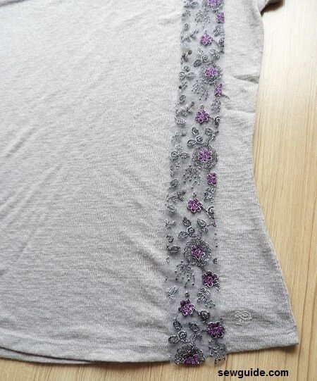 10 DIY Tshirts : Refashion ideas for your plain old T-shirts - Sew Guide Upcycle V Neck Tshirt, Repurpose T Shirt Upcycling, Decorating Tshirts Diy, Refashion Shirts Diy, Refashion Tee Shirts Ideas, T Shirt Embellishments Diy Ideas, Decorate Tshirts Ideas, Clothing Redesign Upcycle, Tee Shirt Refashion