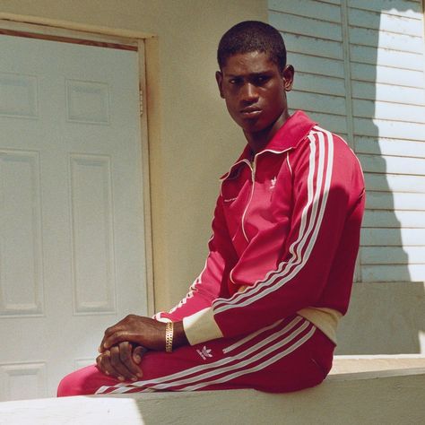 Wales Bonner 70s Track Pants: The latest adidas Originals by https://confirmed.onelink.me/mzYA?pid=share&af_dp=adidas-confirmed%3A%2F%2Fproduct%2FH34623 70s Tracksuit, Wales Bonner Adidas, Adicolor 70s, Sport Fashion Photography, Men Photoshoot, Wales Bonner, Photography Inspo, Dream Team, Sport Fashion