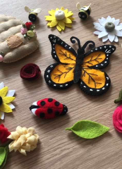 Baby cot mobile with butterfly and ladybirds, beehive and bees mobile for baby nursery, kids room decor wall hanging, little bugs decor https://etsy.me/3To2U1i #1stbirthday #bedroom #butteeflymobile #nurserydecor #kidsroomdecor #nurserymobile #babycotmobile #minibeasts Mobile For Baby, Insect Decor, Cot Mobile, Baby Cot, Room Decor Wall, Hanging Mobile, Nursery Inspiration, Kids Room Decor, Nursery Design