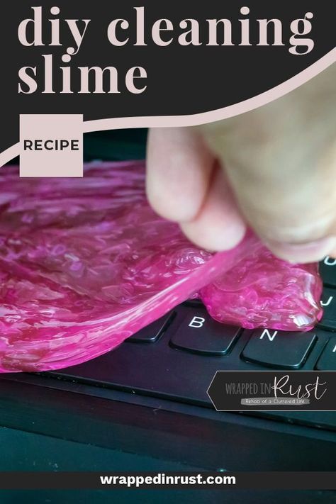 Diy Car Slime Cleaner, Slime For Cleaning Car, Car Cleaning Slime Recipe, Cleaning Slime Recipe, Diy Cleaning Slime, Car Slime, Homemade Putty, Cleaning Binder, Cleaning Slime