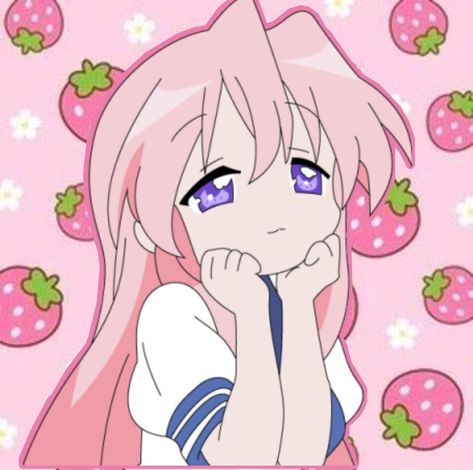 Kawaii Core, Kawaii Aesthetic, Lucky Star, 영감을 주는 캐릭터, Cute Anime Pics, Cute Characters, Pink Aesthetic, Cute Anime Character, Cute Icons