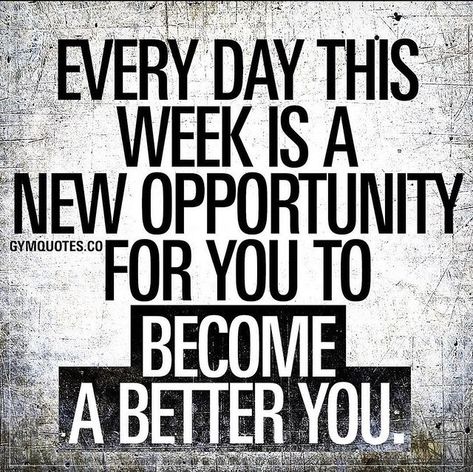 Quote Of The Week Motivation, A New Week Quotes, New Week Quotes, Week Motivation, Week Quotes, Monday Motivation Quotes, Gym Quotes, Workout Quotes, Health Affirmations