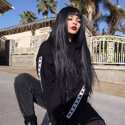 Lacefrontal Hairstyle, Instagram Brows, White Blonde Hair, Goth Hair, Brow Powder, White Blonde, Long Black Hair, Crown Hairstyles, Synthetic Lace Front Wigs