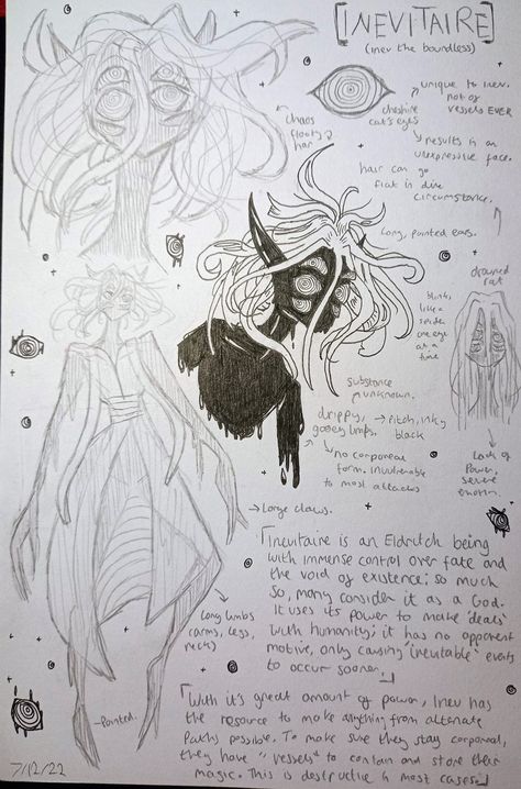 deity of void and inevitability, character design by me :) Satanic Character Design, Void Head, Void Character Design, Void Monster, Void Demon, Shapeshifter Character Design, Void Oc, Jojo Oc, D D Character Ideas