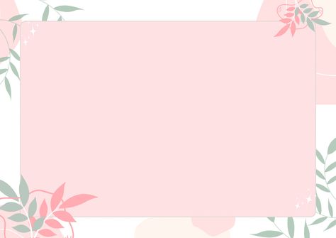 Template for Blank Notes | To do list | Planner and Journal | Page Border | Paper Border | Printable Border Design Aesthetic Landscape, Pink Background Landscape, Light Green Aesthetic, Landscape Template, Note Card Template, خريطة ذهنية, Background For Powerpoint Presentation, Pink Feminine, Creative Aesthetic