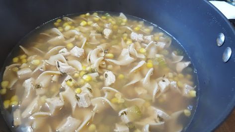 Dutch Chicken Corn Soup, Chicken Corn Noodle Soup, Corn Cream, Pennsylvania Dutch Recipes, Chicken Corn Soup, Amish Chicken, Corn Soup Recipes, Chicken Corn Chowder, Corn Chicken