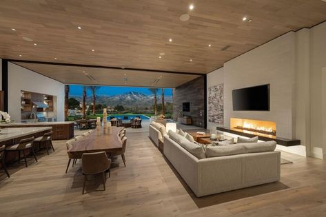 Kourtney Kardashian House, Palm Springs Houses, Palm Springs House, Palm Springs Home, Desert Homes, Contemporary Bathrooms, Celebrity Houses, Wine Room, Neutral Decor