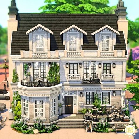 Interesting Sims 4 Houses, Brichester House Sims 4, Sims 4 Traditional House, Houses In Sims 4, Victorian Sims 4 House, The Sims House Ideas, Sims Building Ideas, House Ideas Sims 4, Sims 4 Houses Ideas