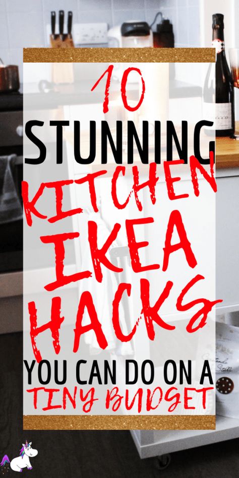 10 Stunning Kitchen Ikea Hacks You Can Do On A Tiny Budget. Simple Home Decor Hacks that make DIY home decor easy! via: https://themummyfront.com #kitchenhacks #ikeahacks #diyhomedecor #themummufront #homedecoronabudget Dapur Ikea, Ikea Kitchen Hacks, Do It Yourself Decoration, Ikea Organization Hacks, Ikea Desk Hack, Ikea Crafts, Best Ikea Hacks, Kitchen Ikea, Ikea Decor