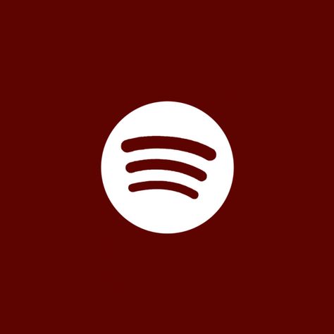 dark red spotify icon Iphone Red Wallpaper, Maroon Aesthetic, Spotify Logo, Fireplace Tv Wall Decor, Spotify Icon, Room 2023, Red And Black Wallpaper, Zestaw Ikon, Mobile App Icon