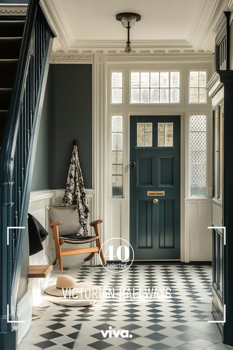 🔎 Are you struggling to add character to your hallway? Transform it with Victorian hallway ideas featuring elegant Victorian tiled floors. Perfect for Victorian house lovers, this cozy and moody space blends antique charm with modern Victorian decor. Get inspired by these timeless designs! Victorian Hallway Ideas, Modern Victorian Decor, Victorian Tile, Victorian Hallway, Tiled Floors, Modern Victorian, Victorian Decor, Victorian Houses, Victorian House