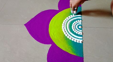 Corner Rangoli Designs Easy, Corner Rangoli Designs, Rangoli Painting, Baby Mehndi, Sanskar Bharti Rangoli Designs, Baby Mehndi Design, Rangoli Designs For Competition, Rangoli Designs Simple Diwali, Easy Rangoli Designs Diwali