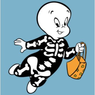 Casper in Skeleton Costume Casper Tattoo, Casper Cartoon, Pink Panther Cartoon, Wonder Man, October Art, Skeleton Costume, Casper The Friendly Ghost, Big Eyes Art, Man Clothing