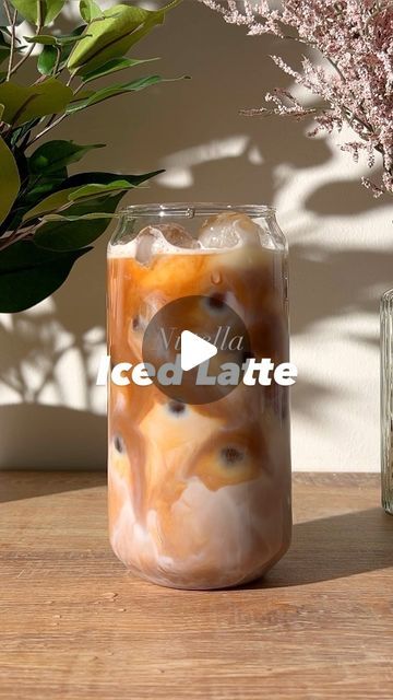 Coffee Recipes & more on Instagram: "Nutella Iced Latte 😍🤎 Recipe👇🏼
.
Recipe:
- add ice to your cup and fill it to the half with milk of your choice 
- mix 3 tsp Nutella with 90ml / 3oz freshly brewed coffee
- slowly pour your coffee through the milk to create the beautiful effect 
.
That’s it. Enjoy! 😁
.
.
.
#icedcoffee #icedlatte #nutella #nutellalovers" Iced Latte Recipe, Latte Recipe, Brewed Coffee, Iced Latte, Coffee Recipes, Coffee Brewing, Iced Coffee, Nutella, Milk